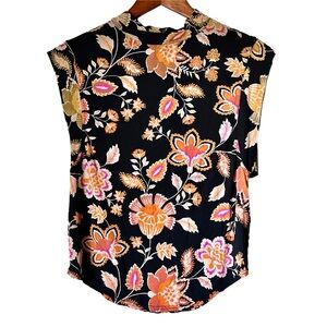 Free People Open Back Short Sleeve Top